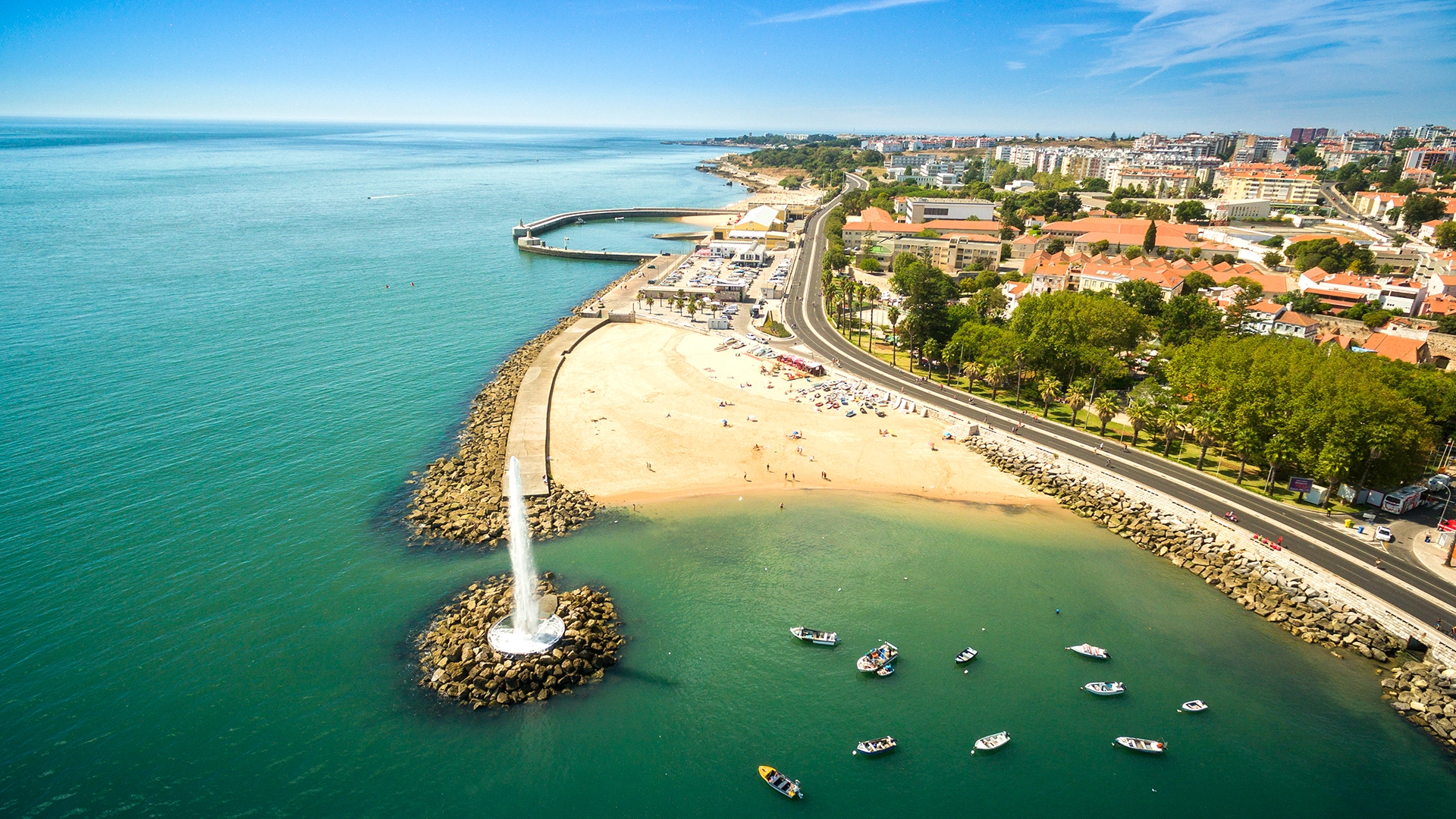 Jardim costeiro em Paço de Arcos com vista para o Atlântico